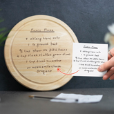 Engraved Custom Handwriting Circle Board